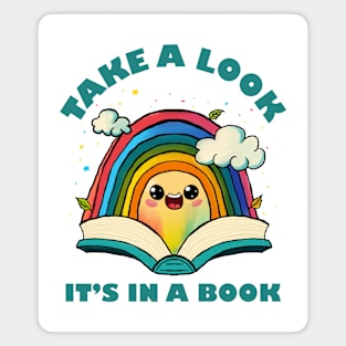 Take A Look It's In A Book Magnet